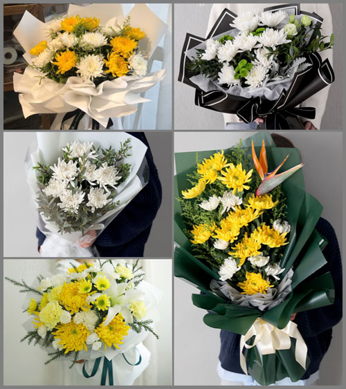 安徽亳州市利辛县巩店镇白鸡村白事花束代送